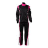 RACECHICK FIERCE TWO - PIECE WOMEN'S AUTO RACING SUIT SFI 3.2A/5 (BLACK/PINK)