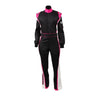 RACECHICK FIERCE WOMEN'S AUTO RACING SUIT SFI 3.2A/1 (BLACK/PINK) - 4X - Large / Euro 66