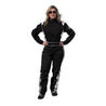 RACECHICK FIERCE WOMEN'S AUTO RACING SUIT SFI 3.2A/1 (BLACK/WHITE)
