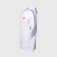 Red Bull Puma Evostripe Hooded Jacket Jacket unisex detail view 3 | Dash Racegear — Side view of Red Bull Puma hooded jacket with performance cut