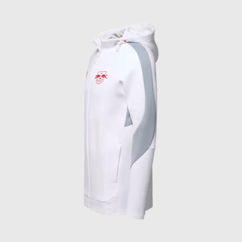 Red Bull Puma Evostripe Hooded Jacket Jacket unisex detail view 3 | Dash Racegear — Side view of Red Bull Puma hooded jacket with performance cut