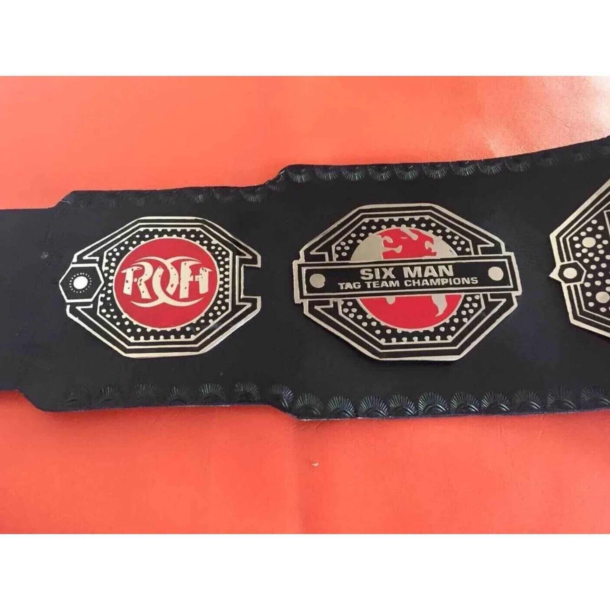 ROH Six Man Tag Team Championship Inspired Title Belt - 4 | Dash Racegear