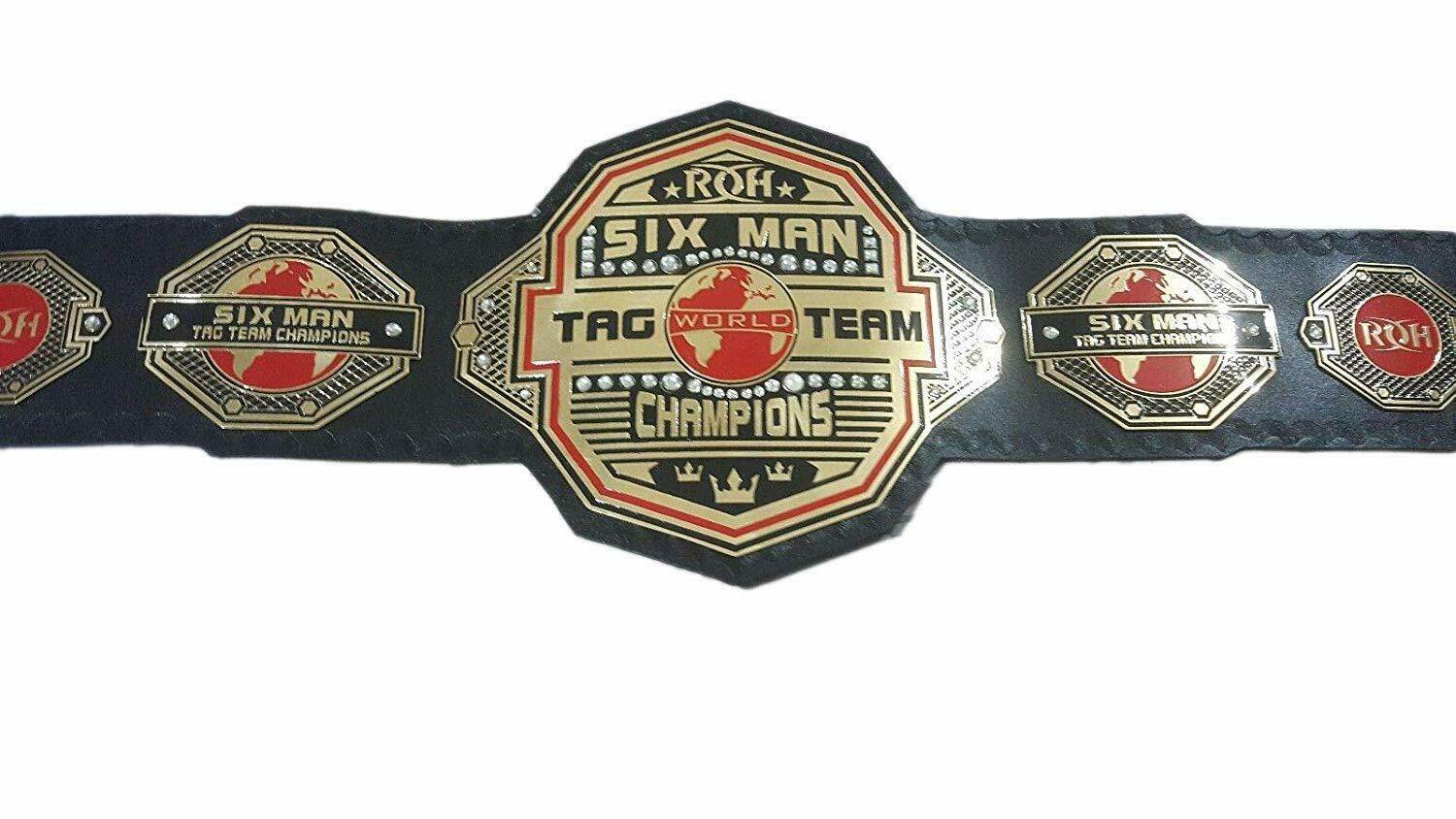 ROH Six Man World Tag Team Wrestling Champion Belt - 4 | Dash Racegear