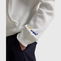 Ralph Lauren US Open 20th Anniversary Hoodie Hoodie unisex detail view 6 | Dash Racegear — Polo Ralph Lauren white fleece hoodie celebrating the US Open 20th anniversary collection