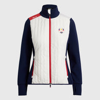 Ralph Lauren U.S. Ryder Cup Hybrid Quilted Jacket Jacket unisex front product view | Dash Racegear — Front image of