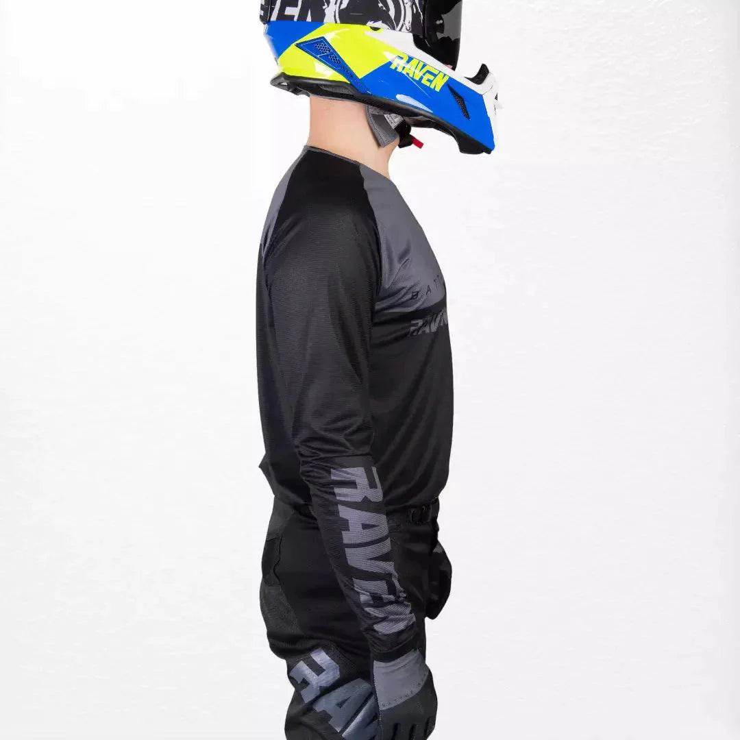 Raven Verve MX Jersey Black - Grey