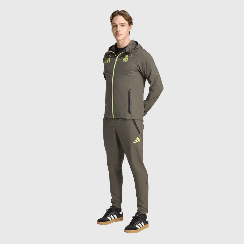 Adidas Real Madrid 2025 Vis Tech Travel Jacket Jacket unisex detail view 4 | Dash Racegear — Game-Ready Style – Real Madrid Vis Tech Jacket 2025