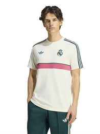 Adidas Real Madrid OG T-Shirt Shirt unisex detail view 4 | Dash Racegear — 2026/27 Real Madrid Adidas OG T-shirt showcasing a clean cream finish with premium comfort and athletic appeal.