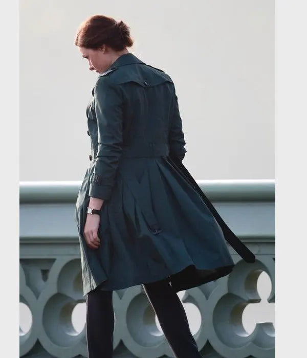 Mission Impossible 5 Ilsa Faust Trench Coat Jacket unisex detail view 4 | Dash Racegear — Ilsa Faust Trench Coat