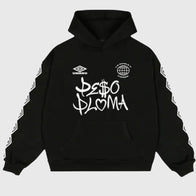 Peso Pluma x Umbro Hoodie Hoodie unisex front product view | Dash Racegear — Limited Edition Peso Pluma x Umbro Hoodie