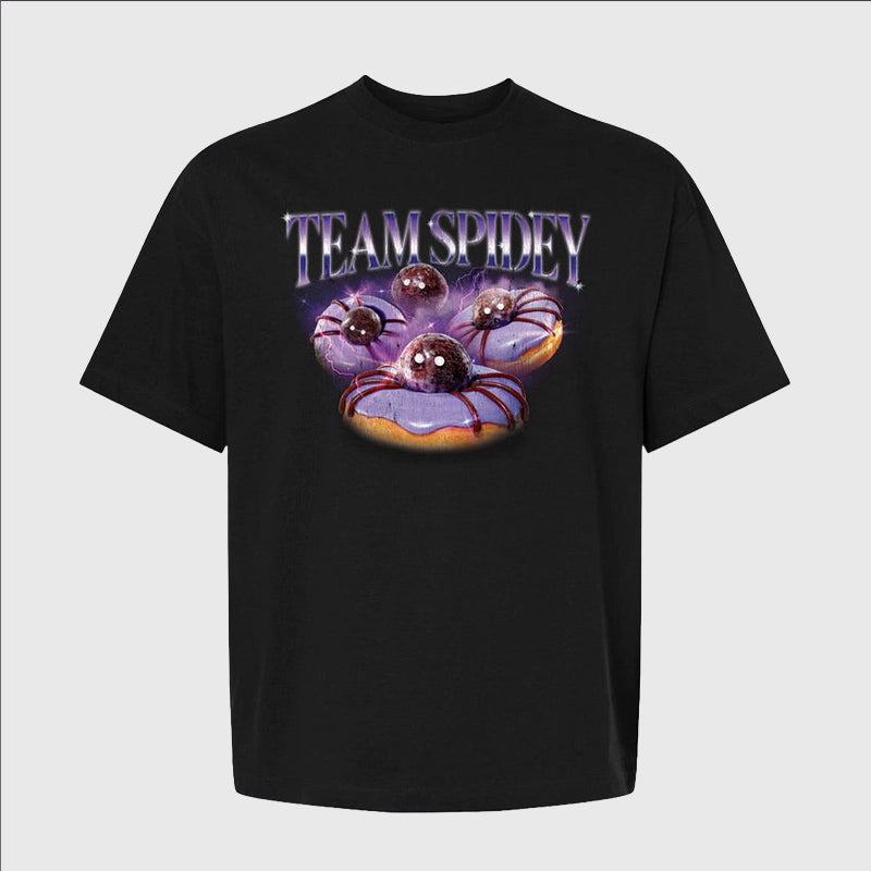Dunkin Spidey D Fandom T-Shirt Shirt unisex detail view 2 | Dash Racegear — Limited Dunkin x Spidey D fandom tee
