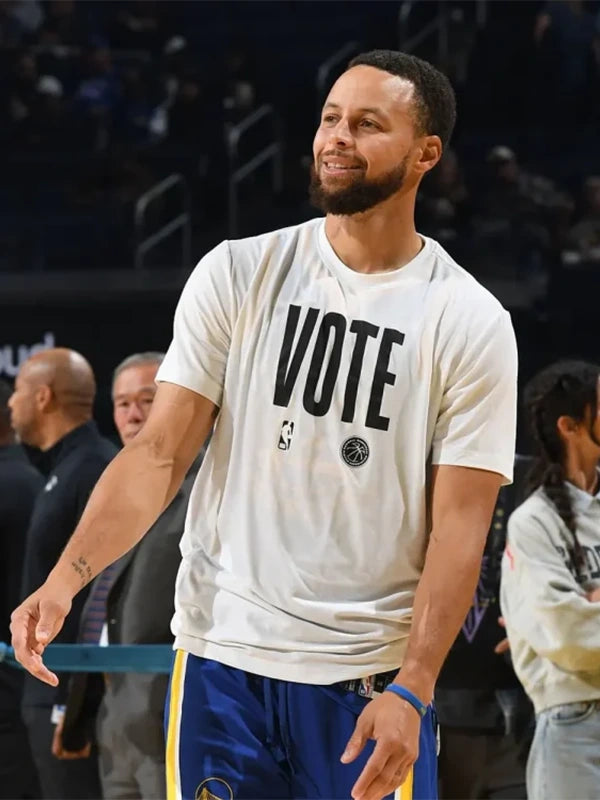 Stephen Curry Phoenix VS Warriors Vote T-Shirt Shirt unisex detail view 2 | Dash Racegear — 2025 NBA Phoenix vs Warriors Vote Graphic T-Shirt