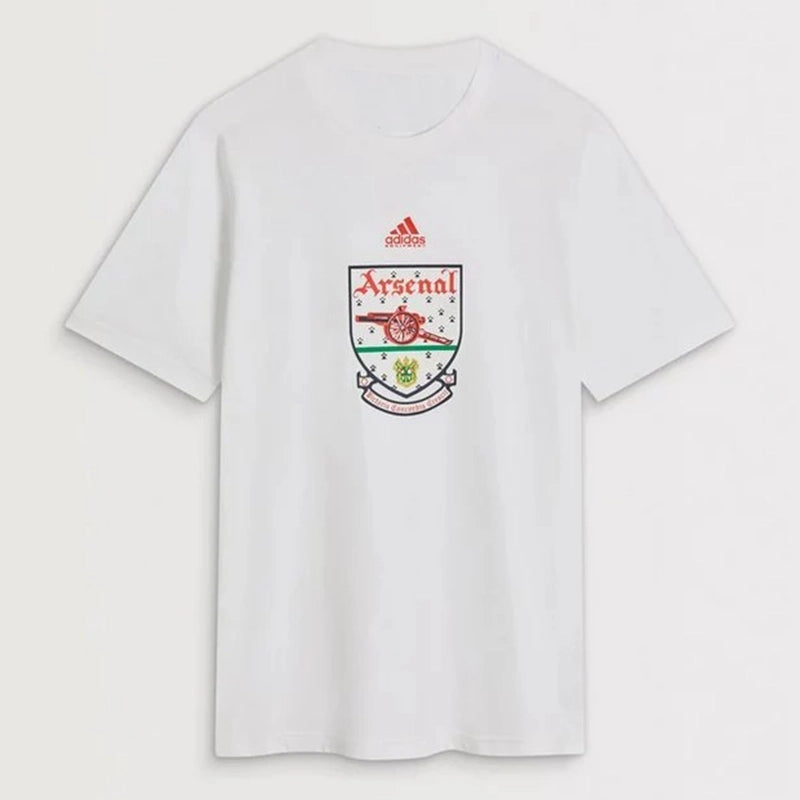 Arsenal adidas 92/94 Bringback T-Shirt Shirt unisex front product view | Dash Racegear — adidas Arsenal 92/94 T-Shirt reimagining heritage design for today’s fans