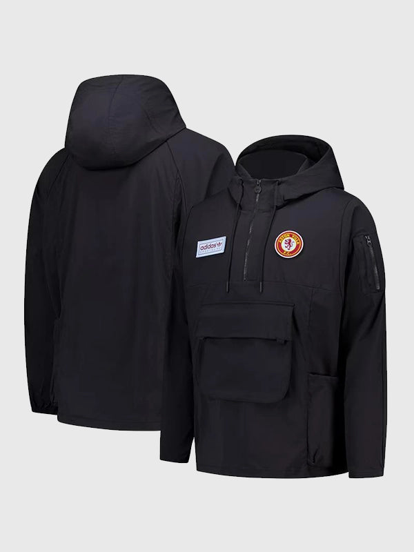 Aston Villa adidas Spezial Smock Jacket Jacket unisex front product view | Dash Racegear — Timeless Aston Villa smock jacket by adidas Spezial collection