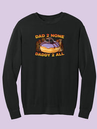 Dunkin Spidey Daddy Crewneck Sweatshirt Sweatshirt unisex front product view | Dash Racegear — Dunkin-inspired Spidey Daddy sweatshirt fashion piece