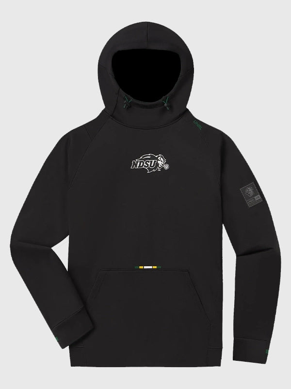 UNRL x North Dakota State University Crossover Hoodie Hoodie unisex front product view | Dash Racegear — UNRL x NDSU crossover hoodie blending athletic comfort with school pride