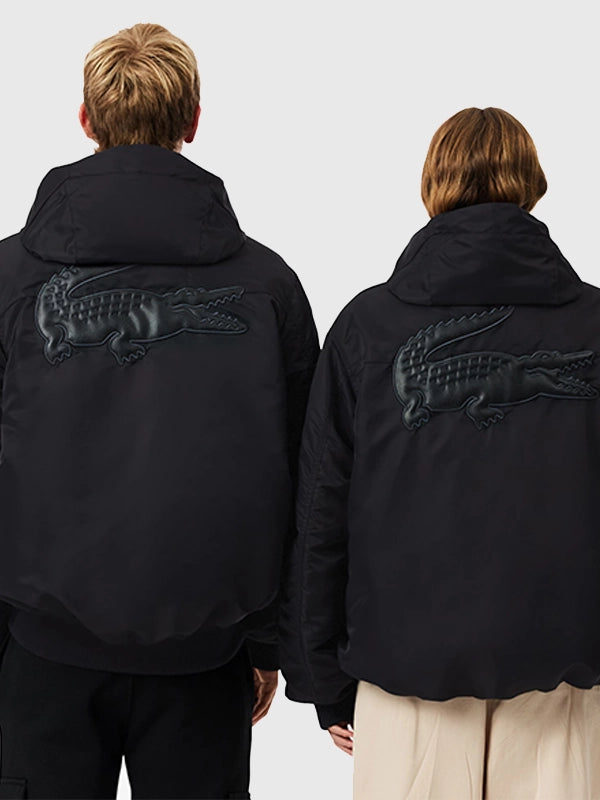 Lacoste x Chien 51 Bomber Jacket Bomber Jacket unisex detail view 3 | Dash Racegear — Lacoste x Chien 51 jacket blending sporty and luxury aesthetics