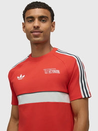 FC Union Berlin x Adidas T-Shirt Shirt unisex detail view 4 | Dash Racegear — Red Adidas FC Union Berlin T-shirt designed with a classic fit for effortless everyday versatility.
