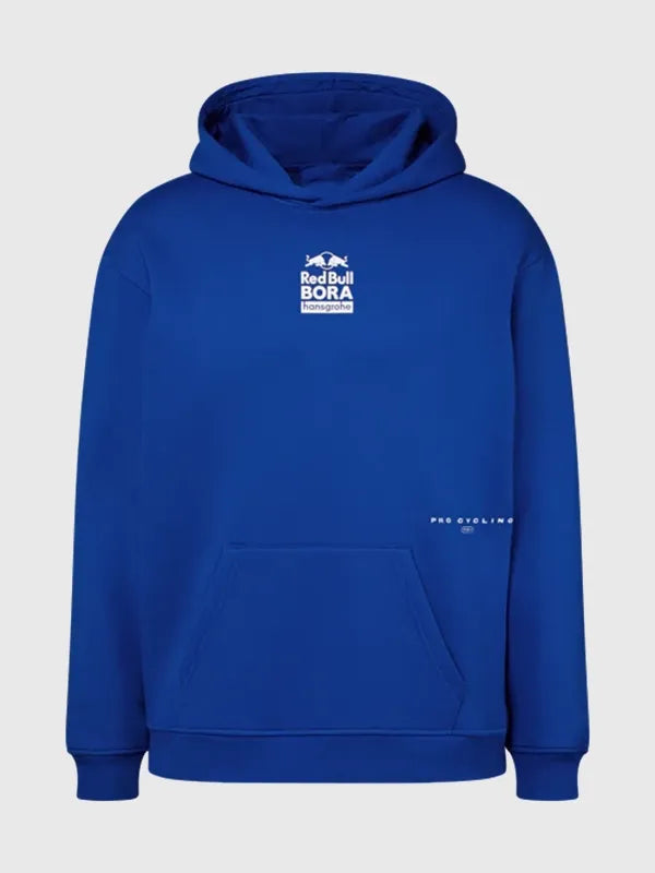 Red Bull BORA Hansgrohe Lifestyle Hoodie Hoodie unisex detail view 3 | Dash Racegear — Red Bull BORA Hansgrohe royal blue hoodie 2026, perfect for sporty and casual streetwear.