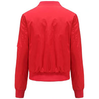 Women Red Bomber Jacket Bomber Jacket women detail view 2 | Dash Racegear — Red Bomber Jacket