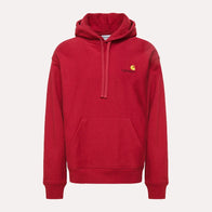 Red Carhartt Loose Fit Hoodie Hoodie unisex detail view 6 | Dash Racegear — Red Fleece Carhartt Hoodie for outdoor casual wearing