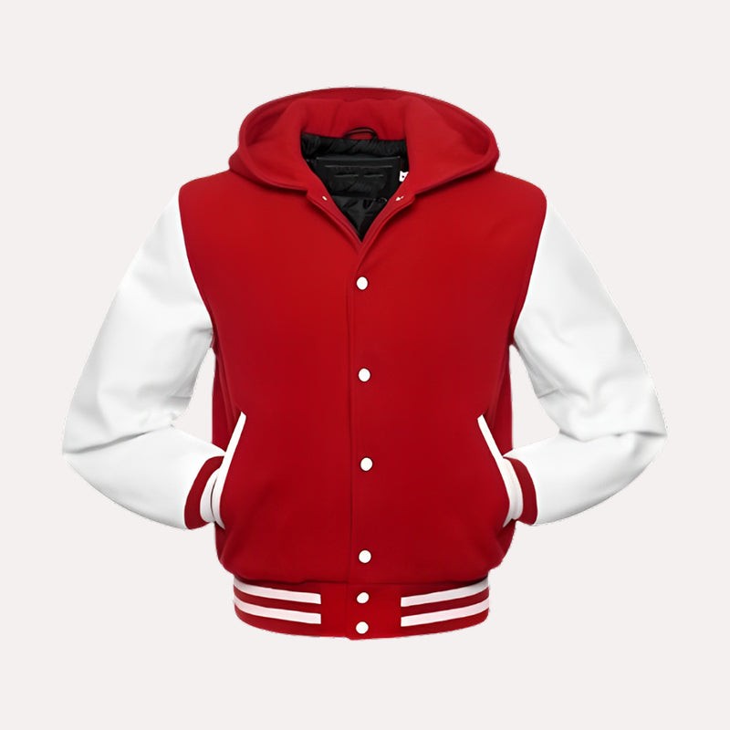 Mens Red Varsity Jacket Varsity Jacket men detail view 2 | Dash Racegear — Mens Red Varsity Jacket
