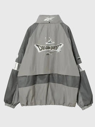 Reebok × Dragon Quest Track Jacket Jacket unisex detail view 2 | Dash Racegear — 2026 Dragon Quest x Reebok Unisex Detachable Hood Track Jacket with lightweight comfort and versatile everyday streetwear style.