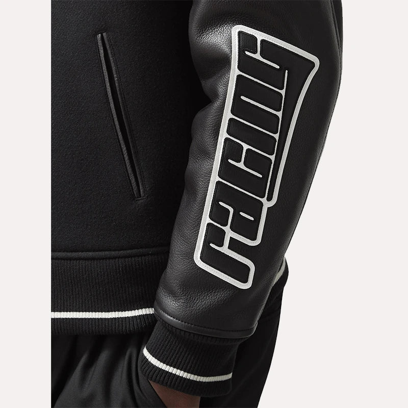 Reiss x McLaren F1 Team Circuit Bomber Jacket Bomber Jacket unisex detail view 5 | Dash Racegear — F1 Bomber Jacket – Reiss x McLaren Black Edition