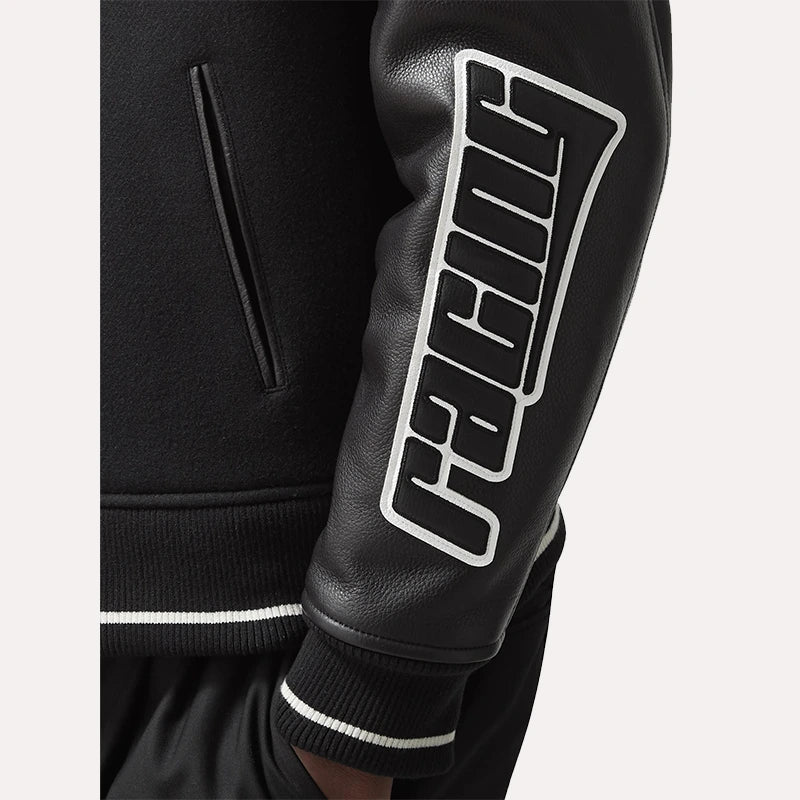 Reiss x McLaren F1 Team Circuit Bomber Jacket Bomber Jacket unisex detail view 5 | Dash Racegear — F1 Bomber Jacket – Reiss x McLaren Black Edition