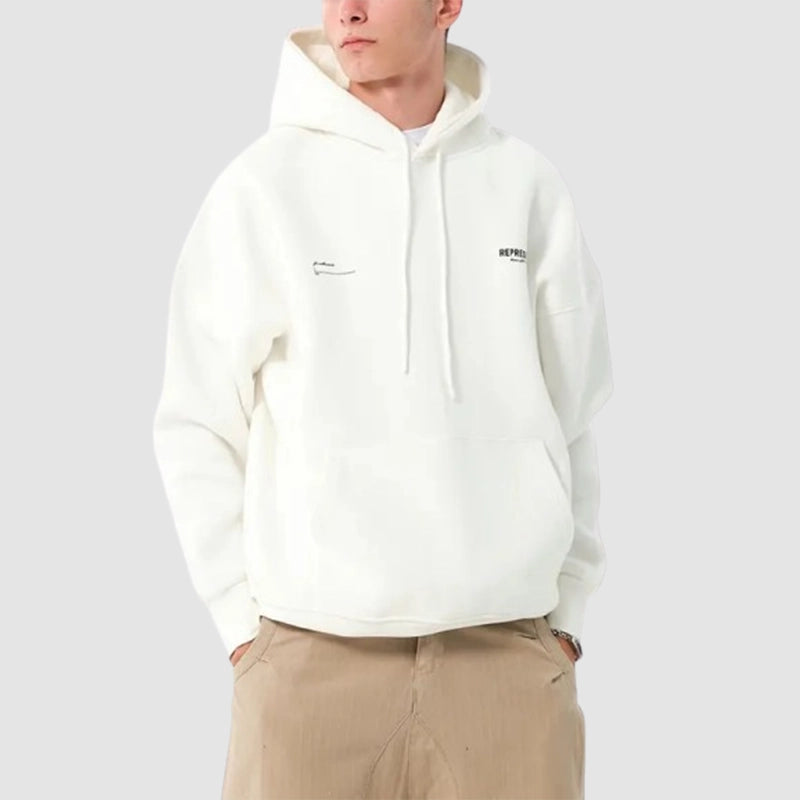 Represent Baskılı Oversized Hoodie Hoodie unisex front product view | Dash Racegear — Represent Graphic Hoodie – Oversized Baskılı Print