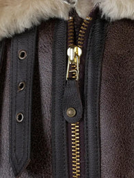 Resident Evil 4 Leon Kennedy Jacket Jacket unisex detail view 5 | Dash Racegear — Leon Kennedy inspired B-3 bomber jacket from Resident Evil 4 Remake, designed for gamers styling winter outfits.