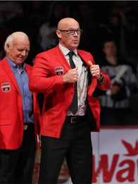 John MacLean Ring of Honor Jacket Jacket unisex detail view 3 | Dash Racegear — Classic red John MacLean New Jersey Devils Ring of Honor Blazer Jacket, perfect for formal fan events or casual outings.
