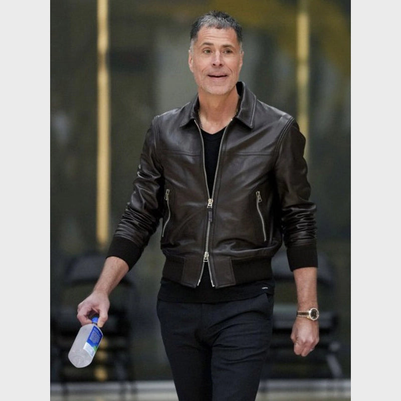 Rob Pelinka Jacket Jacket unisex front product view | Dash Racegear — Basketball Executive Rob Pelinka Jacket – A Must-Have for Fans