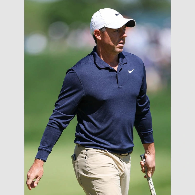 Rory McIlroy Truist Championship 2025 Long Sleeve Shirt Shirt unisex front product view | Dash Racegear — McIlroy Golf Apparel – 2025 Truist Long Sleeve Shirt