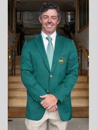 Rory Mcilroy Green Jacket Wimbledon Jacket unisex front product view | Dash Racegear — Rory McIlroy Wimbledon Masters 2026 Green Jacket Blazer with a tailored fit and timeless championship-inspired style.