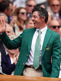 Rory Mcilroy Green Jacket Wimbledon Jacket unisex detail view 2 | Dash Racegear — A classic green blazer inspired by Rory McIlroy at Wimbledon Masters 2026 with a sophisticated finish.