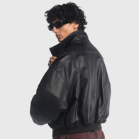 Willy Chavarria Ruff Rider Leather Jacket Leather Jacket unisex detail view 4 | Dash Racegear — Willy Chavarria biker-style Ruff Rider leather jacket for casual outfits