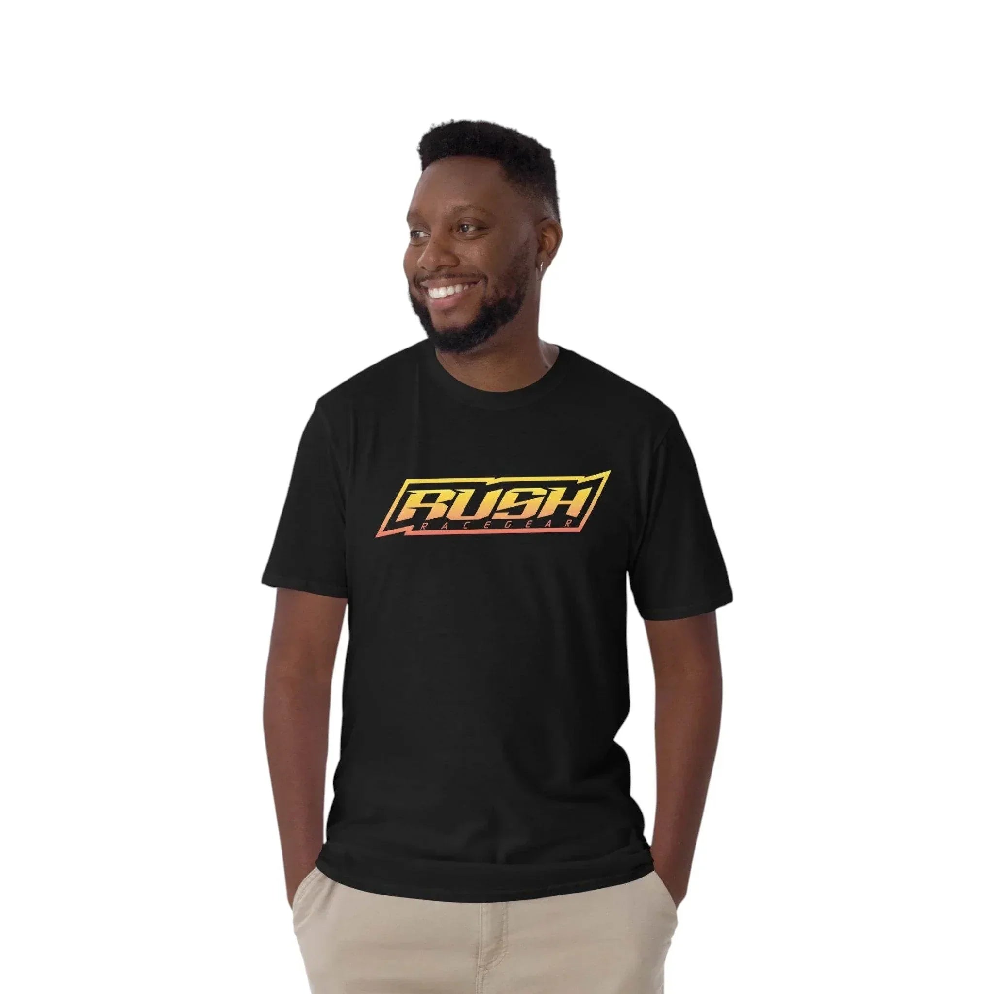 Rush Red/Yellow Fade Logo - Unisex Tee - XX - Large - Men's