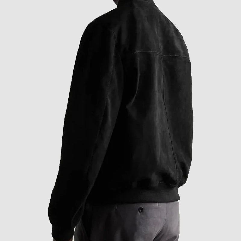 American Idol S23 Ryan Seacrest Suede Bomber Jacket Bomber Jacket unisex detail view 3 | Dash Racegear — S23 American Idol Suede Jacket – Ryan Seacrest’s Signature Outerwear