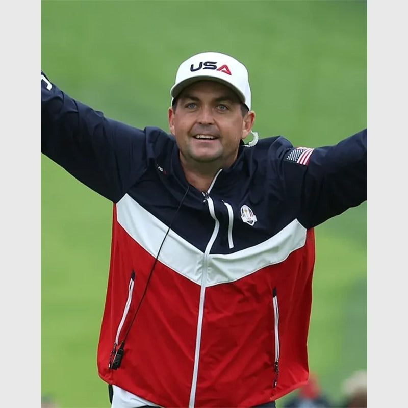 Ryder Cup 2025 Keegan Bradley Team United States Jacket Jacket unisex detail view 2 | Dash Racegear — Ryder Cup USA Jacket 2025 edition featuring Keegan Bradley’s style
