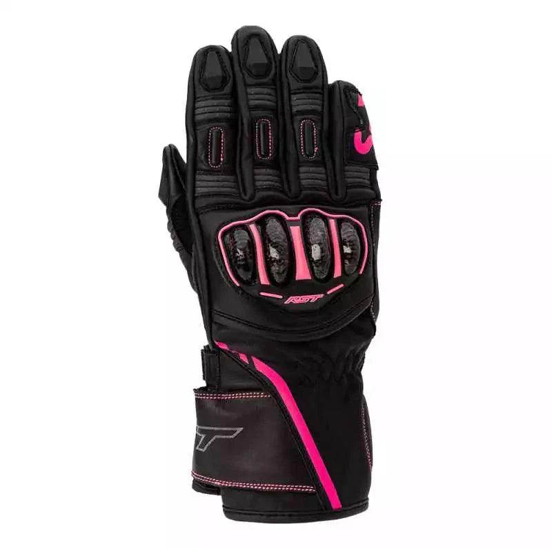 S-1 CE LADIES GLOVE - BLACK/NEON/PINK, UK 7 / INTL M | DASH RACEGEAR