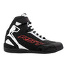 SABRE MOTO SHOE MENS CE BOOT - BLACK/WHITE/RED - UK 5.5 / INTL 48