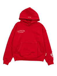 SCA x Hockey Canada Classic Terry Hoodie Hoodie unisex front product view | Dash Racegear — 2026 SCA x Hockey Canada Red Classic Terry Hoodie, pullover fit with cozy fleece perfect for everyday hockey fans.