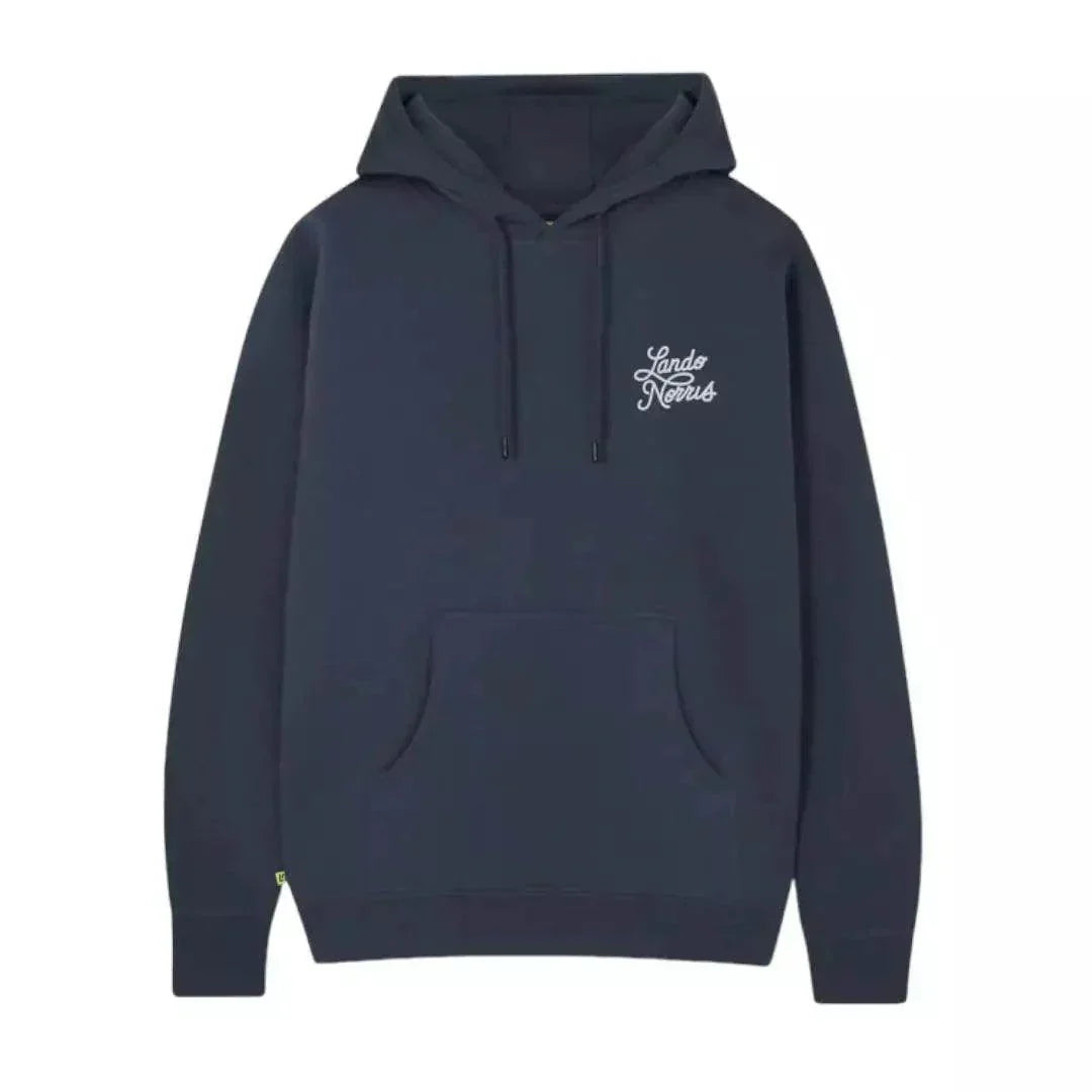 SCRIPT PETROL BLUE HOODIE - XX - Large
