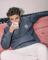 SCRIPT PETROL BLUE HOODIE