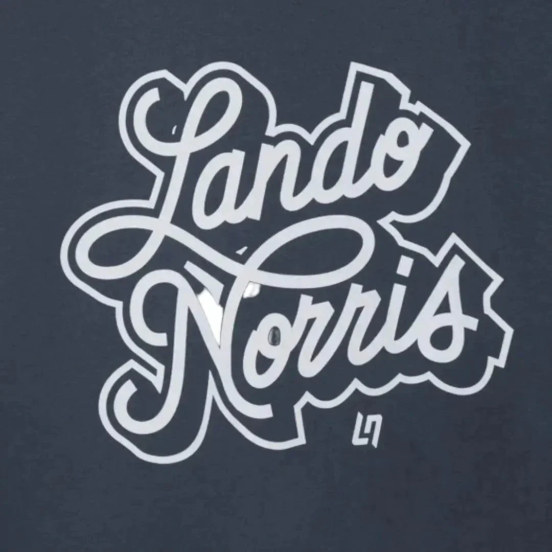 SCRIPT PETROL BLUE LONG SLEEVE TEE