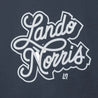 SCRIPT PETROL BLUE LONG SLEEVE TEE