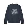 SCRIPT PETROL BLUE LONG SLEEVE TEE - XX - Large - Men's
