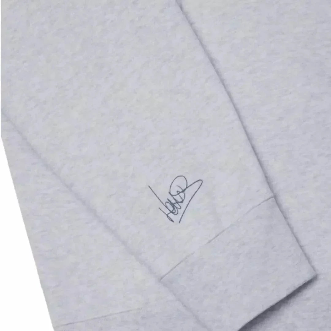SCRIPT WHITE HEATHER HOODIE