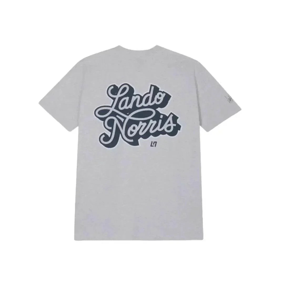 SCRIPT WHITE HEATHER SHORT SLEEVE TEE